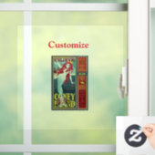 rode kever op het eiland mermaid Thunder_Cove Raamsticker (Huis)