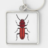 Rode kever sleutelhanger (Voorkant)
