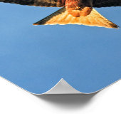 Rode kietenvogel van Prey Poster (Hoek)