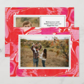 Rode Kikker Knikker Horizontale Vakantiefoto Kaart (Voorkant / Achterkant)