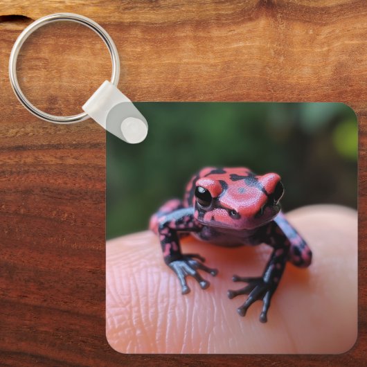 rode kikker sleutelhanger (Voorkant)