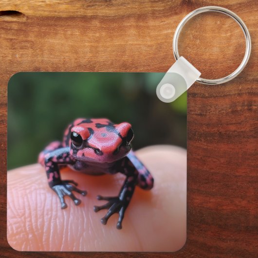 rode kikker sleutelhanger (Achterkant)