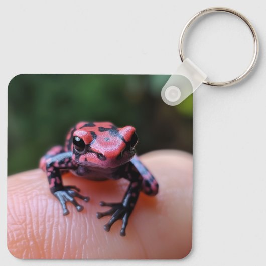 rode kikker sleutelhanger (Achterkant)
