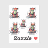 Rode kikker sticker (Vel)