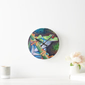 Rode kikkerkuiken ronde klok (Huis)