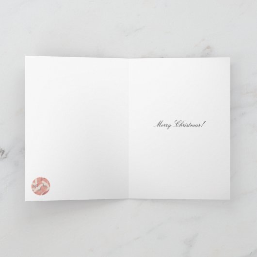 Rode Kimono vliegende kranen  goud Bedankkaart (Binnen)