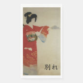 Rode Kimono Vrouw - Wakare Servet (Voorkant)