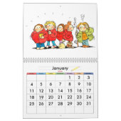 Rode Kinderen Kalender - Grappige Kalender Voor Ki (Jan 2026)
