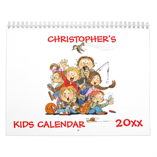 Rode Kinderen Kalender - Grappige Kalender Voor Ki (Hoes)
