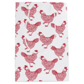 Rode kip medium cadeauzakje (Voorkant)