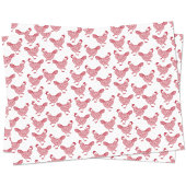 Rode kip tissuepapier