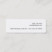 Rode Kissing Lippen Eenvoudig Wit Haar en Schoonhe Mini Visitekaartje (Achterkant)