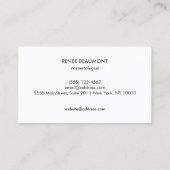 Rode Kissing Lips Lichtroze Make-up Artiest Visitekaartje (Achterkant)