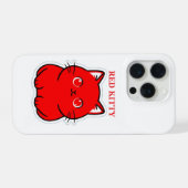RODE KITTY iPhone HOESJE (Achterkant horizontaal)