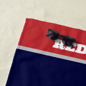 Rode Kiwi Nieuw-Zeelandse strandlaken (In situ)