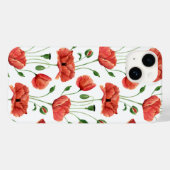 Rode Klaproos Aquarel Wilde Bloem Case-Mate iPhone Case (Achterkant (horizontaal))