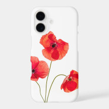 Rode Klaproos Bloem Iphone 7 Hoes