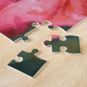 Rode Klaproos Bloem Kunstpuzzel Legpuzzel (Zijkant)