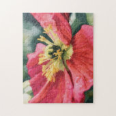 Rode Klaproos Bloem Kunstpuzzel Legpuzzel (Verticaal)