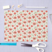 Rode Klaproos Bloemen Verjaardag Tissuepapier (Craft)
