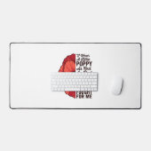 Rode klaproos herinneringscitaat Vector shirt ontw Bureaumat (Keyboard & Muis)