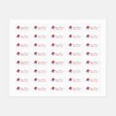 Rode klaproos & korenbloem rode, witte & blauwe kl labels (Vel)