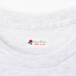 Rode klaproos & korenbloem rode, witte & blauwe kl labels