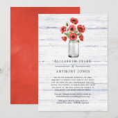 Rode Klaproos Landelijke Gastenlijst Gereduceerd Aankondiging (Voorkant / Achterkant)