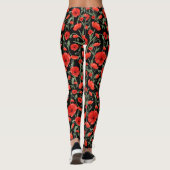 Rode Klaproos Leggings (Achterkant)