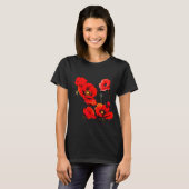 Rode Klaproos T-Shirt (Voorkant volledig)