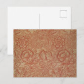 Rode Klaproos (van William Morris) (oud patroon) Briefkaart (Voorkant / Achterkant)