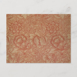 Rode Klaproos (van William Morris) (oud patroon) Briefkaart