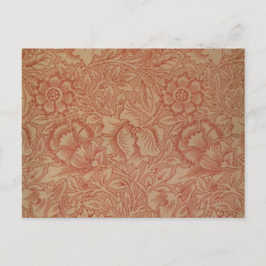 Rode Klaproos (van William Morris) (oud patroon) Briefkaart (Voorkant)