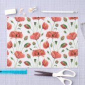 Rode Klaproos Wilde Bloem Waterverf Tissuepapier (Craft)