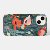 Rode Klaproosweide iPhone Hoesje (Achterkant horizontaal)