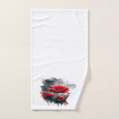 "Rode klaprozen" Bad Handdoek (Handdoek)