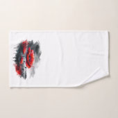 "Rode klaprozen" Bad Handdoek (Handdoek)