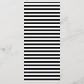 Rode klaprozen en zwarte strepen | Trouwmenu Menu (Achterkant)