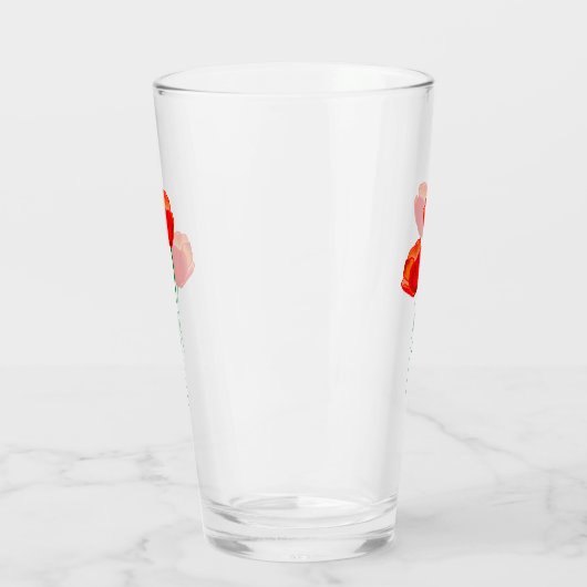 Rode Klaprozen Glas (Links)