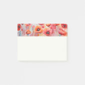Rode klaprozen in een veld Waterverf Post-it® Notes (Voorkant)