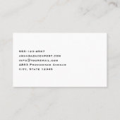 Rode klaprozen in een veld Waterverf Visitekaartje (Achterkant)