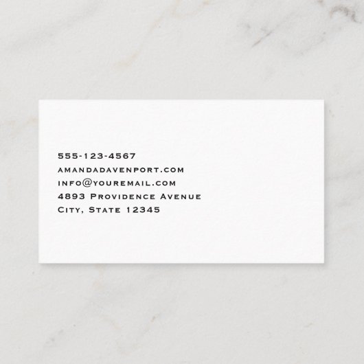 Rode klaprozen in een veld Waterverf Visitekaartje (Achterkant)