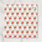 Rode Klaprozen Mason Pot Verjaardag Bedankjes Labels (Achterkant)