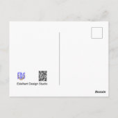 Rode klaprozen met bijen DIY Briefkaart (Achterkant)