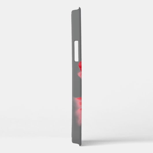 Rode klaprozen op grijs Case-Mate iPhone case (Achterkant / Rechts)