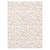 Rode klaprozen tafelkleed in Scandinavische stijl (Voorkant)