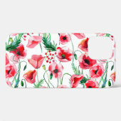 Rode klaprozen: waterverf bloemillustratie Case-Mate iPhone case (Achterkant (horizontaal))