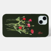 Rode klaprozen zomerweide, wilde bloemen Case-Mate iPhone case (Achterkant (horizontaal))