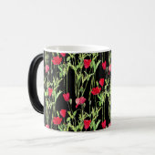 Rode klaprozen zomerweide, wilde bloemen magische mok (Voorkant links)