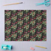 Rode klaprozen zomerweide, wilde bloemen tissuepapier (Craft)